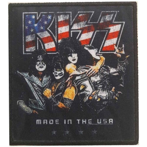 Kiss - Made In The Usa Printed Patch i gruppen MERCHANDISE / Merch / Metal hos Bengans Skivbutik AB (5538050)