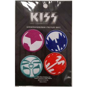 Kiss - Mini Icons Woven Patch i gruppen MERCHANDISE / Merch / Metal hos Bengans Skivbutik AB (5538053)