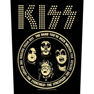 Kiss - Hailing From Nyc Back Patch i gruppen MERCHANDISE / Merch / Metal hos Bengans Skivbutik AB (5538054)