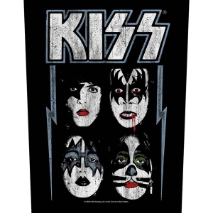 Kiss - Faces Back Patch i gruppen MERCHANDISE / Merch / Metal hos Bengans Skivbutik AB (5538055)