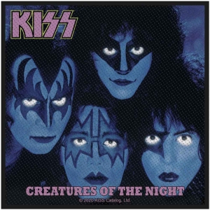 Kiss - Creatures Of The Night Standard Patch i gruppen MERCHANDISE / Merch / Metal hos Bengans Skivbutik AB (5538056)