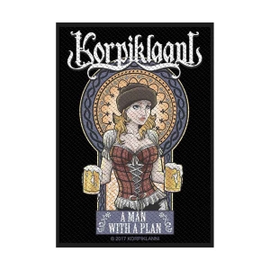 Korpiklaani - A Man With A Plan Standard Patch i gruppen MERCHANDISE / Merch / Metal hos Bengans Skivbutik AB (5538064)