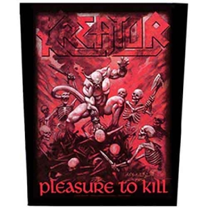 Kreator - Pleasure To Kill Back Patch i gruppen MERCHANDISE / Merch / Metal hos Bengans Skivbutik AB (5538066)