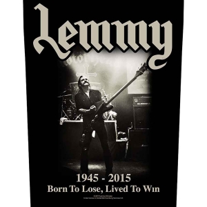 Lemmy - Lived To Win Back Patch i gruppen MERCHANDISE / Merch / Metal hos Bengans Skivbutik AB (5538081)