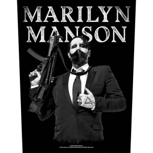 Marilyn Manson - Machine Gun Back Patch i gruppen MERCHANDISE / Merch / Metal hos Bengans Skivbutik AB (5538094)