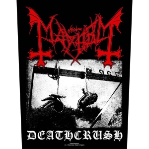 Mayhem - Deathcrush Back Patch i gruppen MERCHANDISE / Merch / Metal hos Bengans Skivbutik AB (5538096)