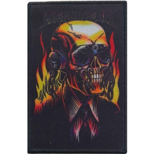 Megadeth - Flaming Vic Printed Patch i gruppen MERCHANDISE / Merch / Metal hos Bengans Skivbutik AB (5538100)