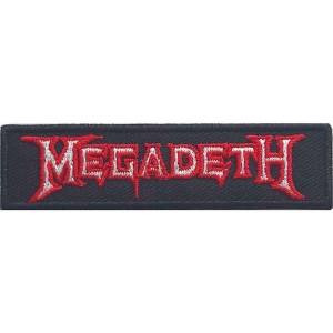 Megadeth - Logo Outline Woven Patch i gruppen MERCHANDISE / Merch / Metal hos Bengans Skivbutik AB (5538102)