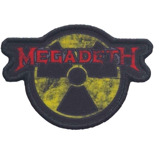 Megadeth - Hazard Logo Printed Patch i gruppen MERCHANDISE / Merch / Metal hos Bengans Skivbutik AB (5538103)