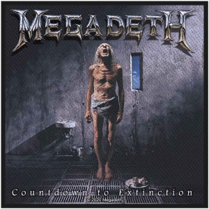 Megadeth - Countdown To Extinction Standard Patch i gruppen MERCHANDISE / Merch / Metal hos Bengans Skivbutik AB (5538113)