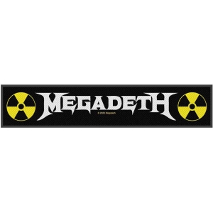 Megadeth - Logo Super Strip Patch i gruppen MERCHANDISE / Merch / Metal hos Bengans Skivbutik AB (5538115)