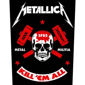 Metallica - Metal Militia Back Patch i gruppen MERCHANDISE / Merch / Metal hos Bengans Skivbutik AB (5538133)