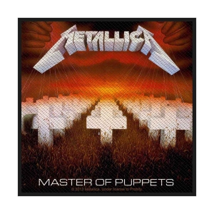 Metallica - Master Of Puppets Standard Patch i gruppen MERCHANDISE / Merch / Metal hos Bengans Skivbutik AB (5538144)