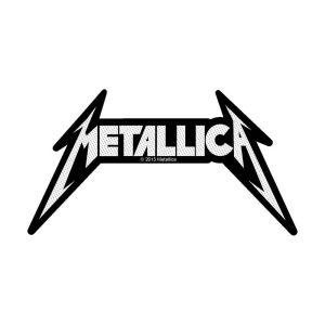 Metallica - Shaped Logo Standard Patch i gruppen MERCHANDISE / Merch / Metal hos Bengans Skivbutik AB (5538145)