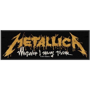 Metallica - Wherever I May Roam Logo Standard Patch i gruppen MERCHANDISE / Merch / Metal hos Bengans Skivbutik AB (5538159)