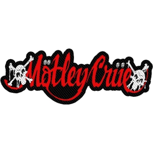 Motley Crue - Dr Feelgood Logo Cut Out Standard Patch i gruppen MERCHANDISE / Merch / Metal hos Bengans Skivbutik AB (5538178)