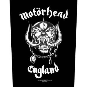 Motorhead - England Back Patch i gruppen MERCHANDISE / Merch / Metal hos Bengans Skivbutik AB (5538190)