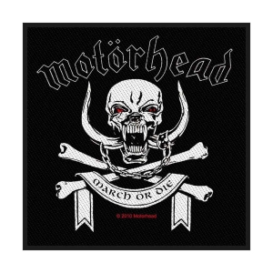 Motorhead - March Or Die Standard Patch i gruppen MERCHANDISE / Merch / Metal hos Bengans Skivbutik AB (5538196)