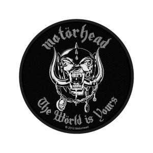 Motorhead - The World Is Yours Standard Patch i gruppen MERCHANDISE / Merch / Metal hos Bengans Skivbutik AB (5538200)