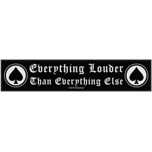 Motorhead - Everything Louder Super Strip Patch i gruppen MERCHANDISE / Merch / Metal hos Bengans Skivbutik AB (5538210)