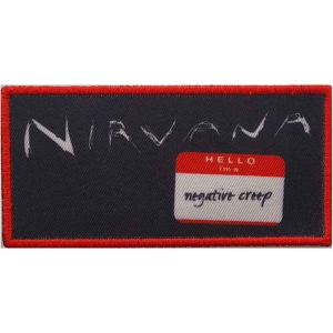 Nirvana - Negative Creep Printed Patch i gruppen MERCHANDISE hos Bengans Skivbutik AB (5538218)