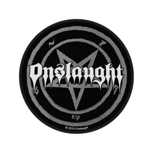 Onslaught - Pentagram Standard Patch i gruppen MERCHANDISE / Merch / Metal hos Bengans Skivbutik AB (5538233)