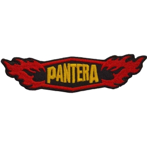 Pantera - Flames Woven Patch i gruppen MERCHANDISE hos Bengans Skivbutik AB (5538251)