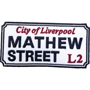 Rock Off - Mathew Street Liverpool Sign Woven Patch i gruppen MK Export CDON Merch hos Bengans Skivbutik AB (5538346)