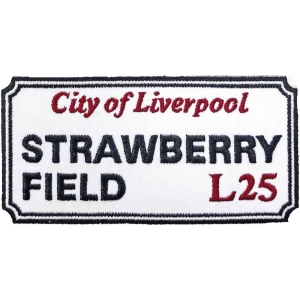 Rock Off - Strawberry Field Liverpool Sign Woven Pa i gruppen MK Export CDON Merch hos Bengans Skivbutik AB (5538348)