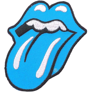 Rolling Stones - Classic Tongue Blue Standard Patch i gruppen MERCHANDISE hos Bengans Skivbutik AB (5538367)