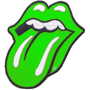 Rolling Stones - Classic Tongue Green Standard Patch i gruppen MERCHANDISE hos Bengans Skivbutik AB (5538368)