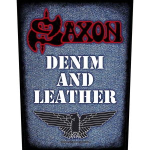 Saxon - Denim & Leather Back Patch i gruppen MERCHANDISE / Merch / Metal hos Bengans Skivbutik AB (5538393)