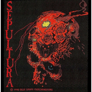 Sepultura - Beaneath The Remains Standard Patch i gruppen MERCHANDISE / Merch / Metal hos Bengans Skivbutik AB (5538400)