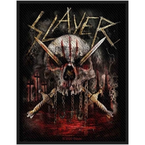 Slayer - Skull & Swords Standard Patch i gruppen MERCHANDISE / Merch / Metal hos Bengans Skivbutik AB (5538432)