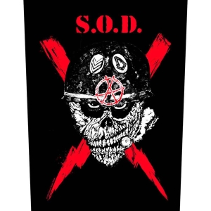 Stormtroopers Of Death - Scrawled Lightning Back Patch i gruppen MERCHANDISE hos Bengans Skivbutik AB (5538452)