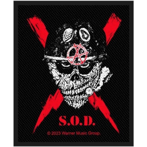 Stormtroopers Of Death - Scrawled Lightning Standard Patch i gruppen MERCHANDISE / Merch / Metal hos Bengans Skivbutik AB (5538453)