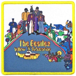 The Beatles - Yellow Submarine Woven Patch i gruppen MERCHANDISE hos Bengans Skivbutik AB (5538467)