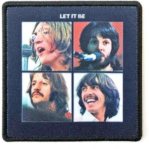 The Beatles - Let It Be Woven Patch i gruppen MERCHANDISE hos Bengans Skivbutik AB (5538468)