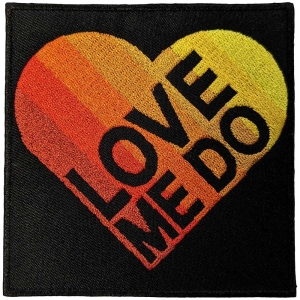 The Beatles - Love Me Do Gradient Heart Woven Patch i gruppen MERCHANDISE hos Bengans Skivbutik AB (5538477)