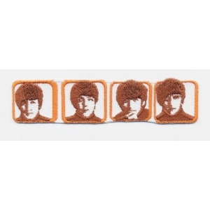 The Beatles - Heads In Boxes Standard Patch i gruppen MERCHANDISE hos Bengans Skivbutik AB (5538485)