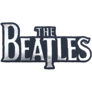 The Beatles - Silver Drop T Logo Die-Cut Patch i gruppen MERCHANDISE hos Bengans Skivbutik AB (5538490)