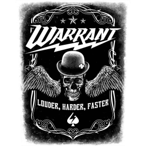 Warrant - Louder Harder Faster Back Patch i gruppen MERCHANDISE / Merch / Metal hos Bengans Skivbutik AB (5538611)