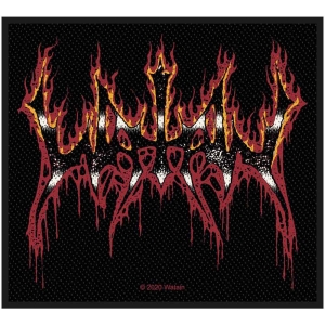 Watain - Flaming Logo Standard Patch i gruppen MERCHANDISE / Merch / Metal hos Bengans Skivbutik AB (5538615)