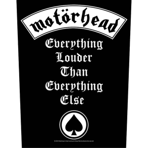 Motorhead - Everything Louder Back Patch i gruppen MERCHANDISE / Merch / Metal hos Bengans Skivbutik AB (5538639)