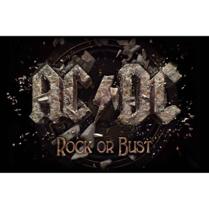 Ac/Dc - Rock Or Bust Textile Poster i gruppen MERCH / Minsishops-merch / Ac/Dc hos Bengans Skivbutik AB (5538668)