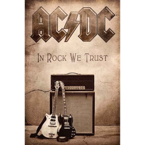 Ac/Dc - In Rock We Trust Textile Poster i gruppen MERCH / Minsishops-merch / Ac/Dc hos Bengans Skivbutik AB (5538670)