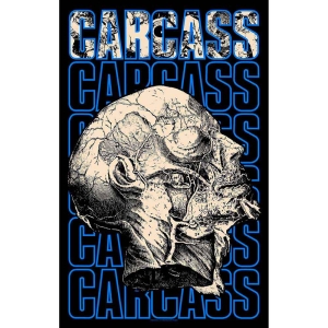 Carcass - Necro Head Textile Poster i gruppen MERCHANDISE / Merch / Metal hos Bengans Skivbutik AB (5538689)