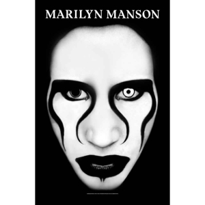 Marilyn Manson - Defiant Face Poster i gruppen MERCHANDISE / Merch / Metal hos Bengans Skivbutik AB (5538732)