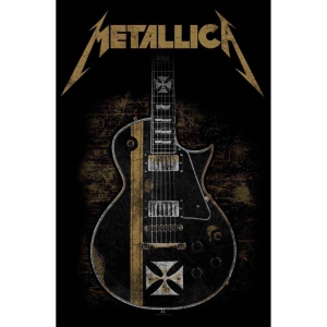 Metallica - Hetfield Guitar Textile Poster i gruppen MERCHANDISE / Merch / Metal hos Bengans Skivbutik AB (5538737)