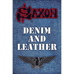 Saxon - Denim & Leather Textile Poster i gruppen MERCHANDISE / Merch / Metal hos Bengans Skivbutik AB (5538765)